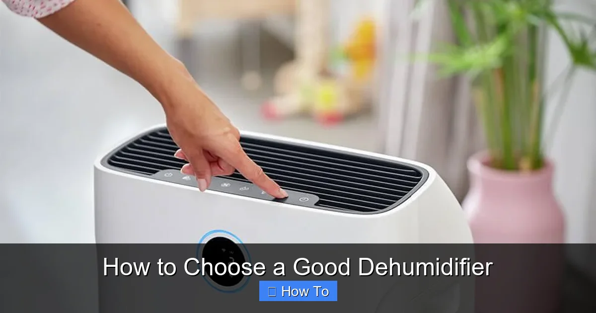 How to Choose a Good Dehumidifier