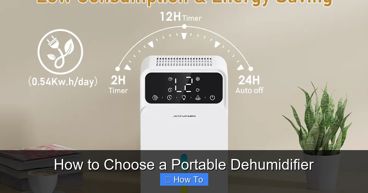 How to Choose a Portable Dehumidifier
