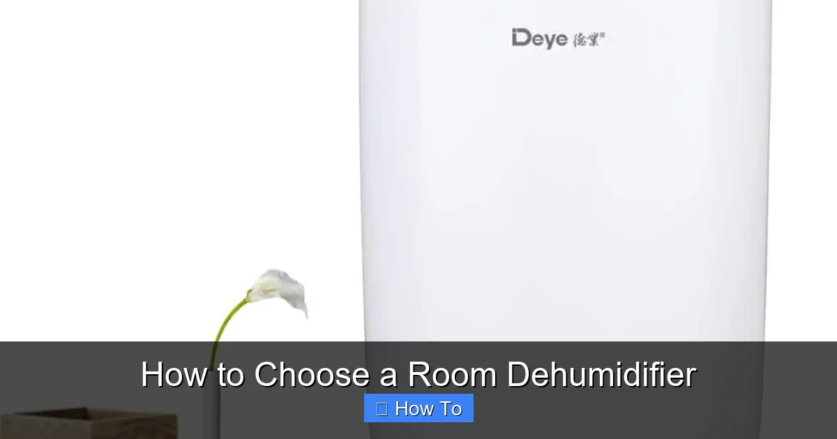 How to Choose a Room Dehumidifier