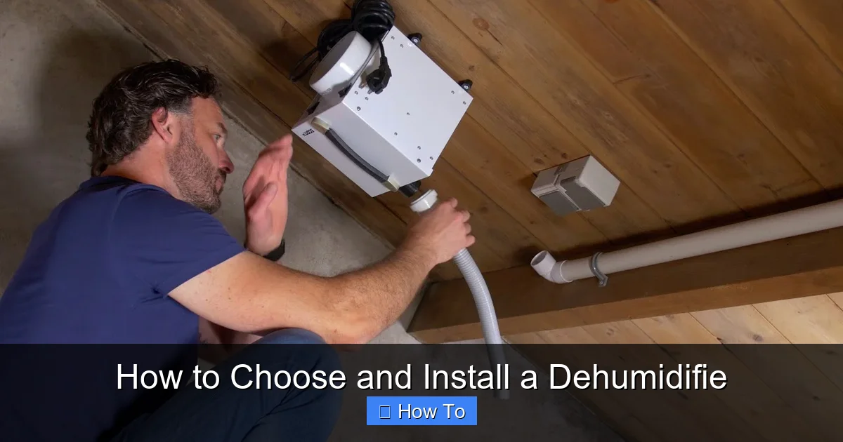 How to Choose and Install a Dehumidifie
