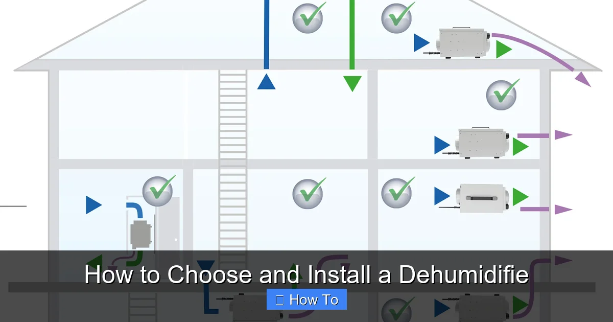 How to Choose and Install a Dehumidifie