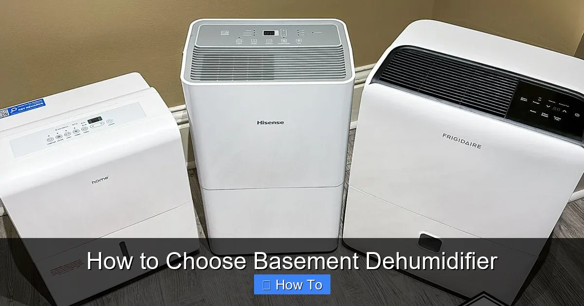 How to Choose Basement Dehumidifier