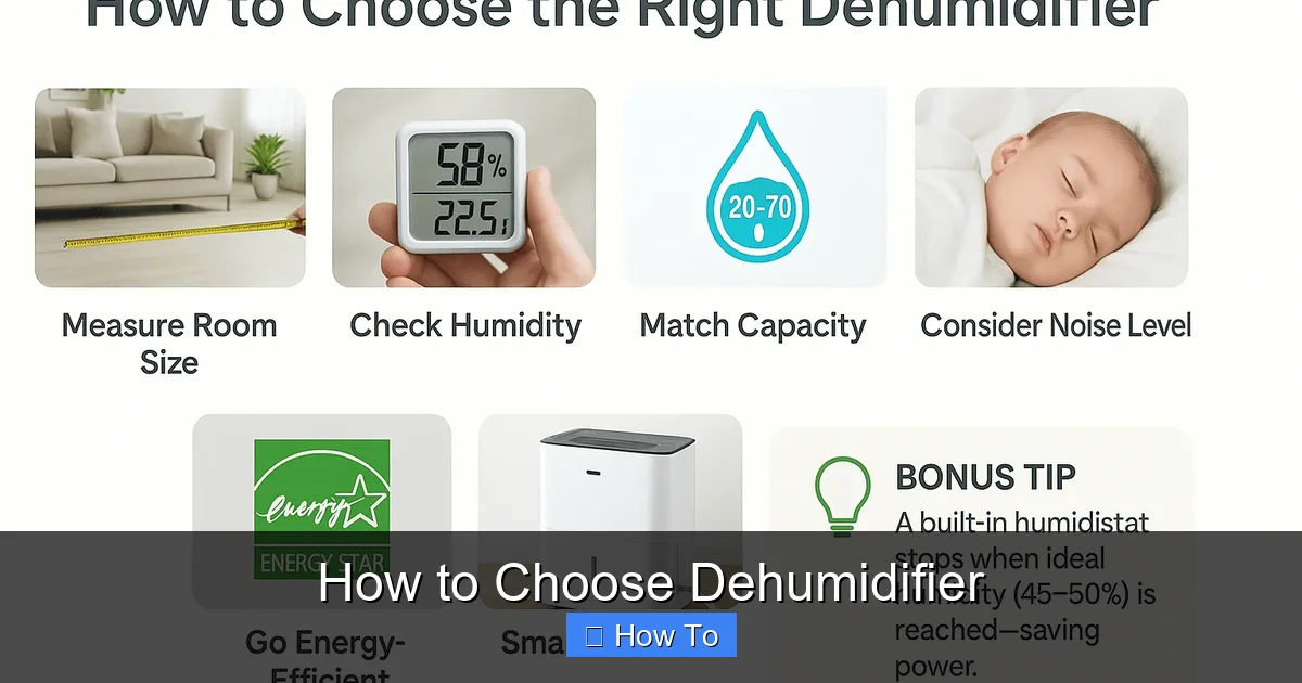 How to Choose Dehumidifier