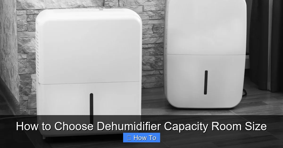 How to Choose Dehumidifier Capacity Room Size