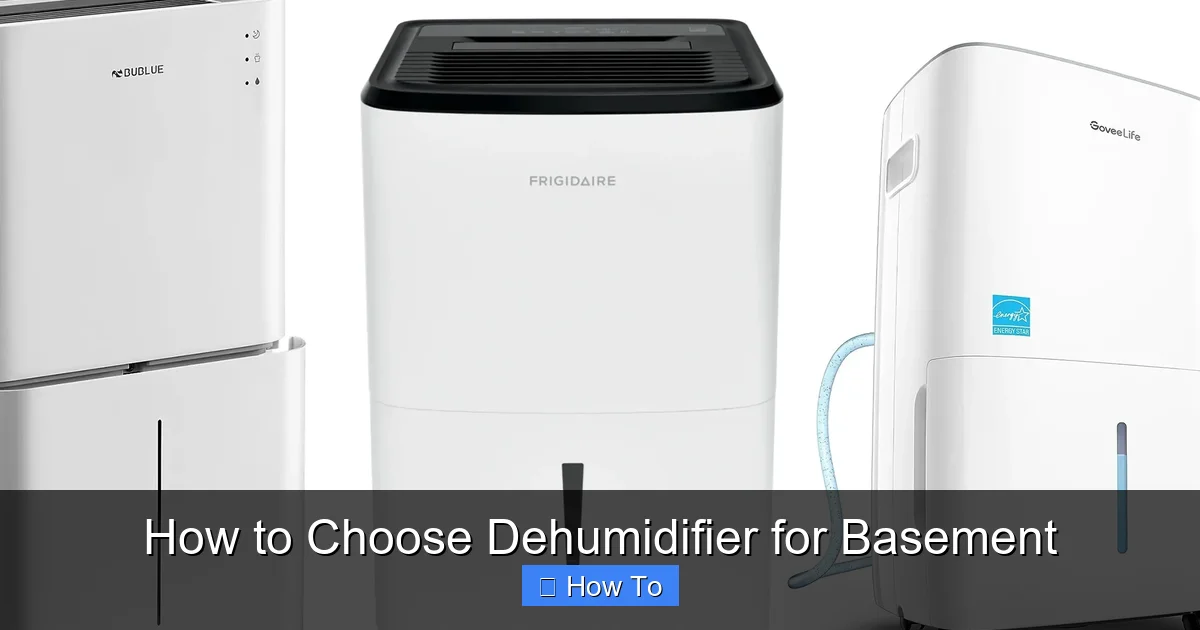 How to Choose Dehumidifier for Basement