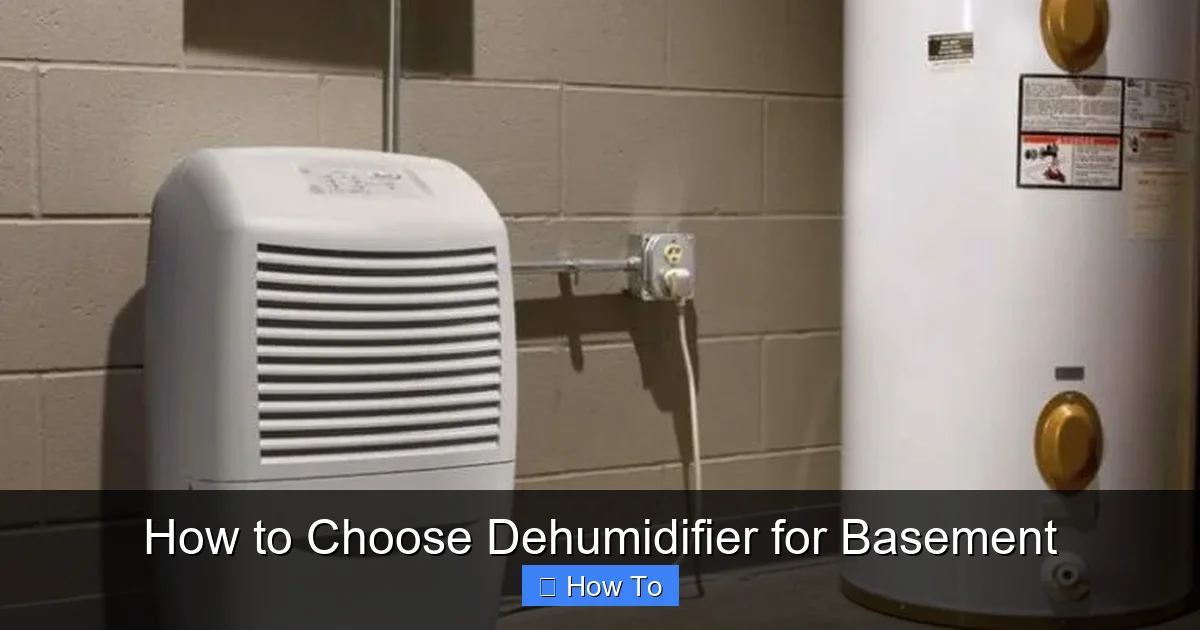 How to Choose Dehumidifier for Basement