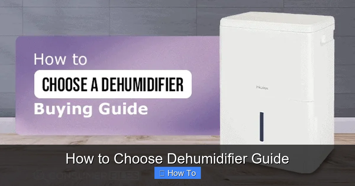 How to Choose Dehumidifier Guide
