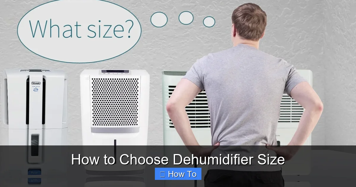 How to Choose Dehumidifier Size
