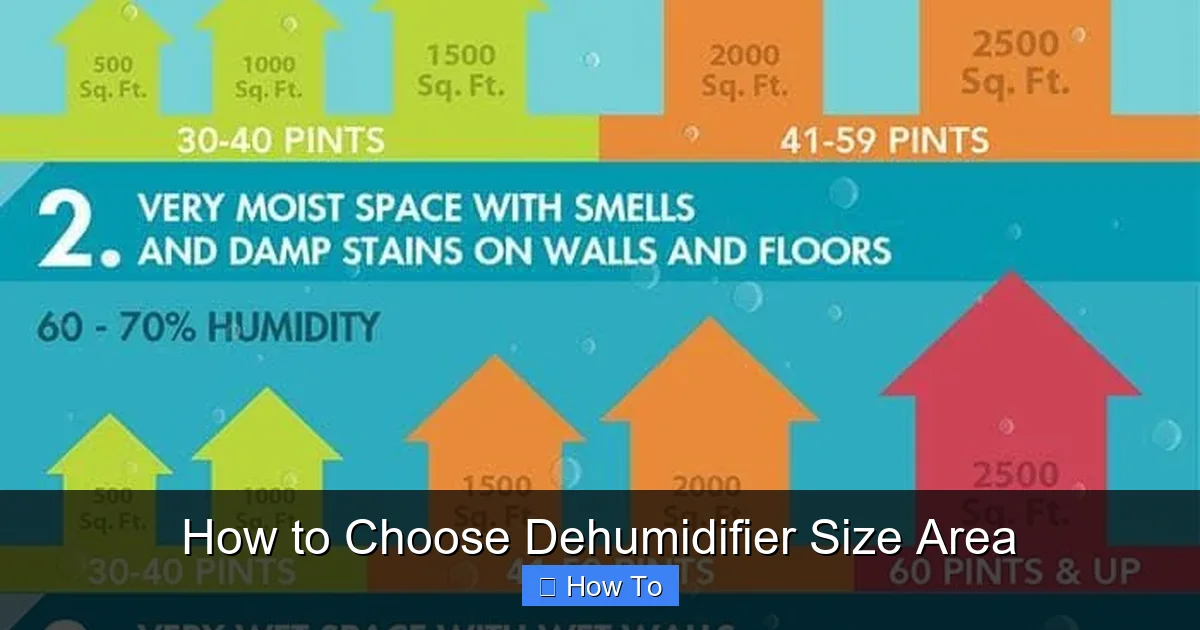 How to Choose Dehumidifier Size Area