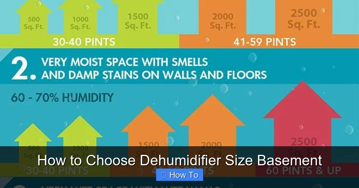 How to Choose Dehumidifier Size Basement