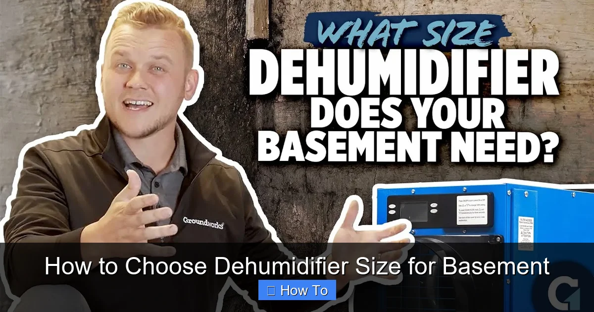 How to Choose Dehumidifier Size for Basement