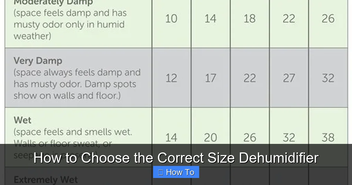 How to Choose the Correct Size Dehumidifier