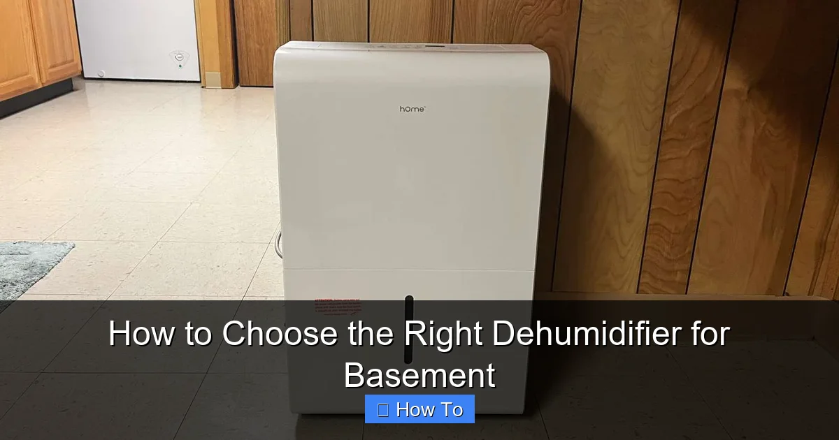 How to Choose the Right Dehumidifier for Basement