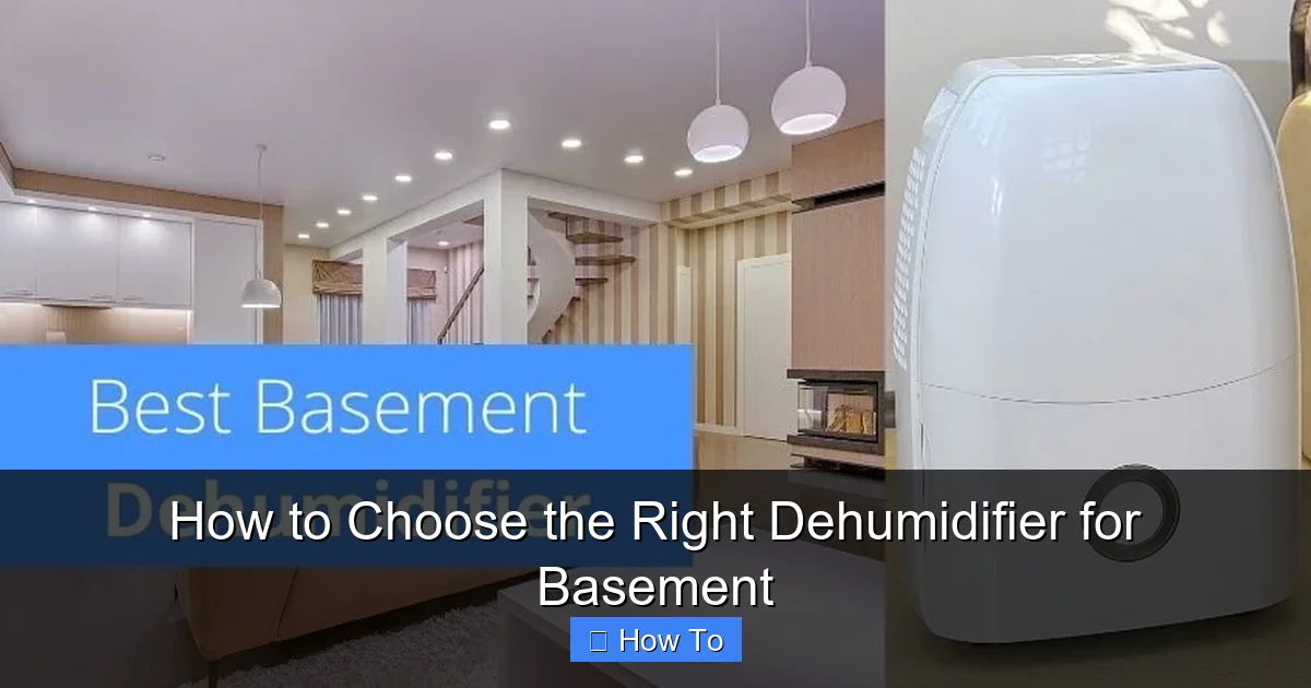 How to Choose the Right Dehumidifier for Basement