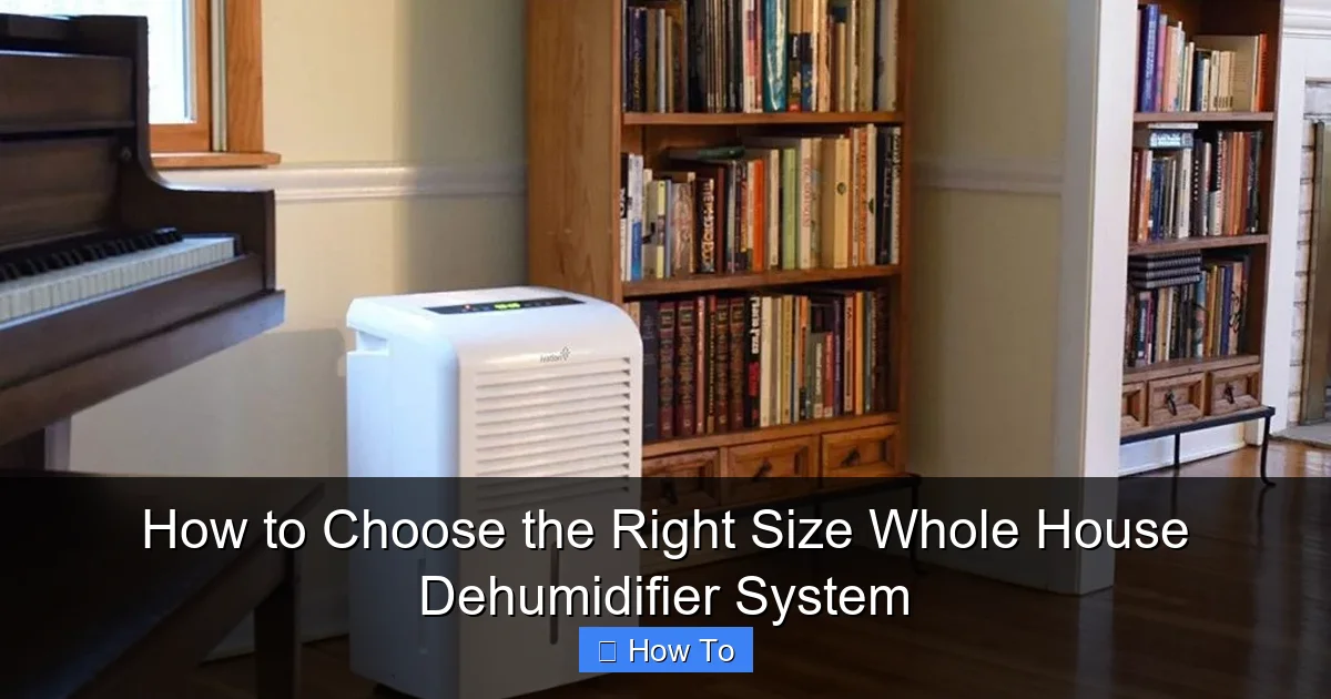 How to Choose the Right Size Whole House Dehumidifier System