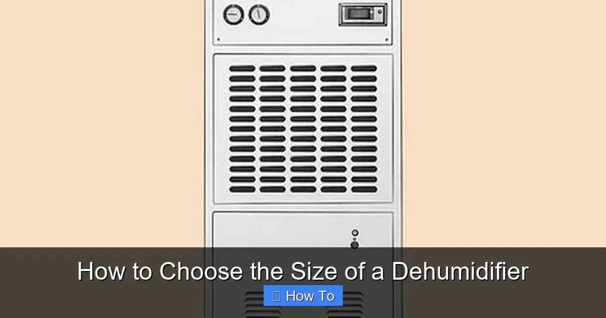 How to Choose the Size of a Dehumidifier
