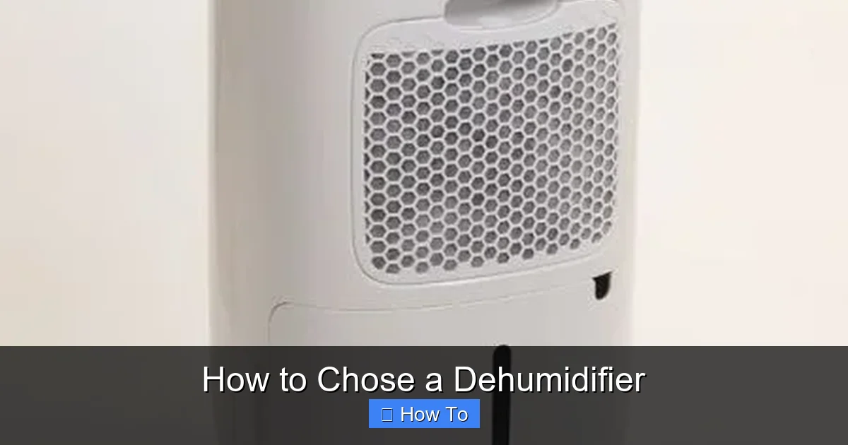 How to Chose a Dehumidifier