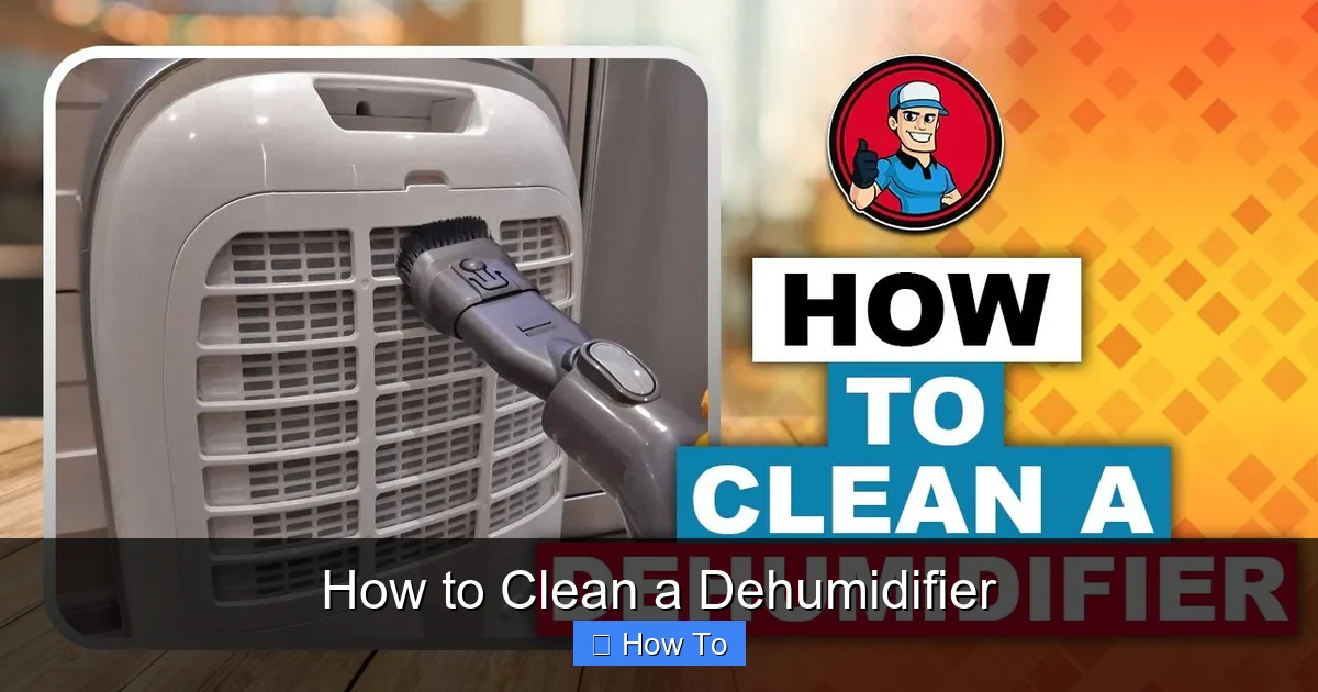 How to Clean a Dehumidifier