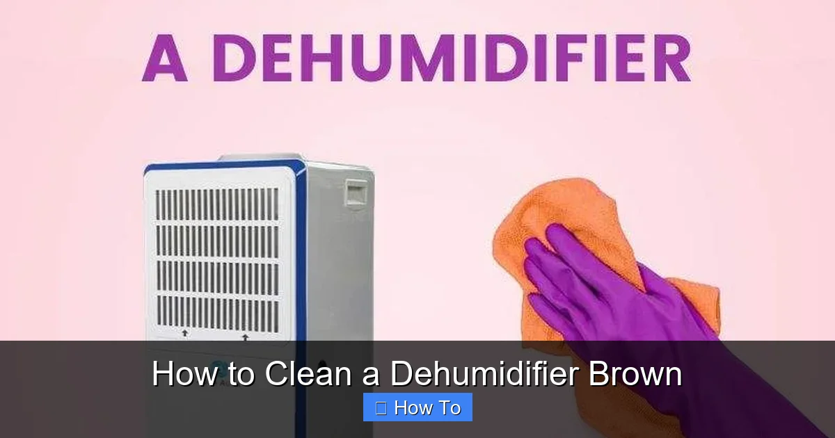 How to Clean a Dehumidifier Brown