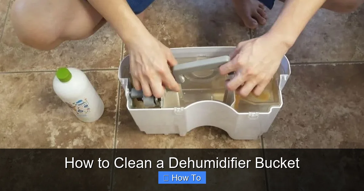How to Clean a Dehumidifier Bucket