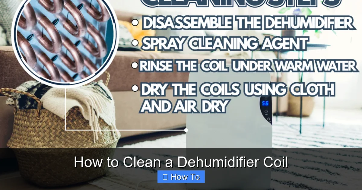 How to Clean a Dehumidifier Coil