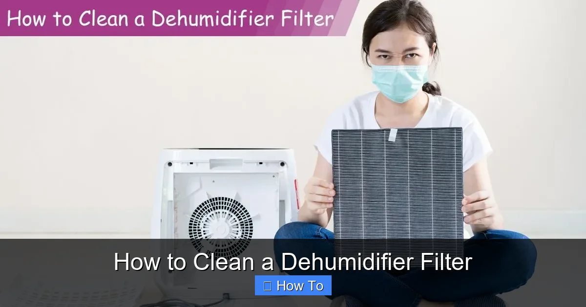 How to Clean a Dehumidifier Filter