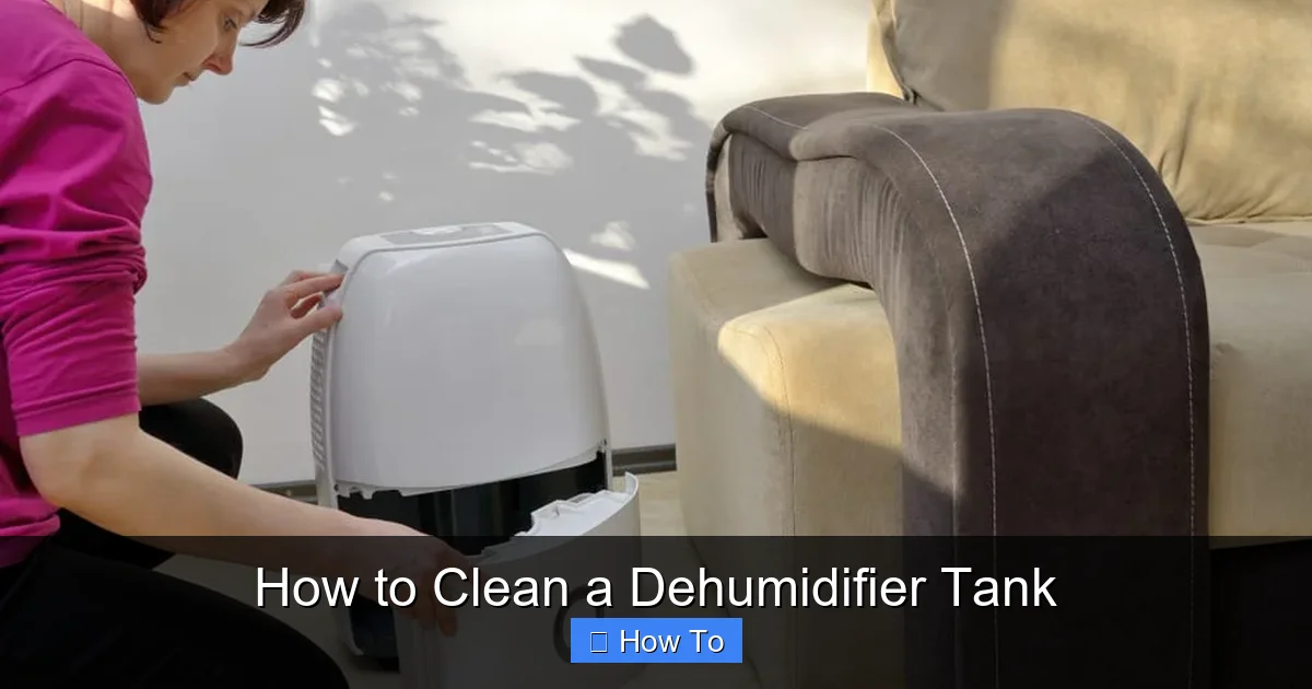 How to Clean a Dehumidifier Tank