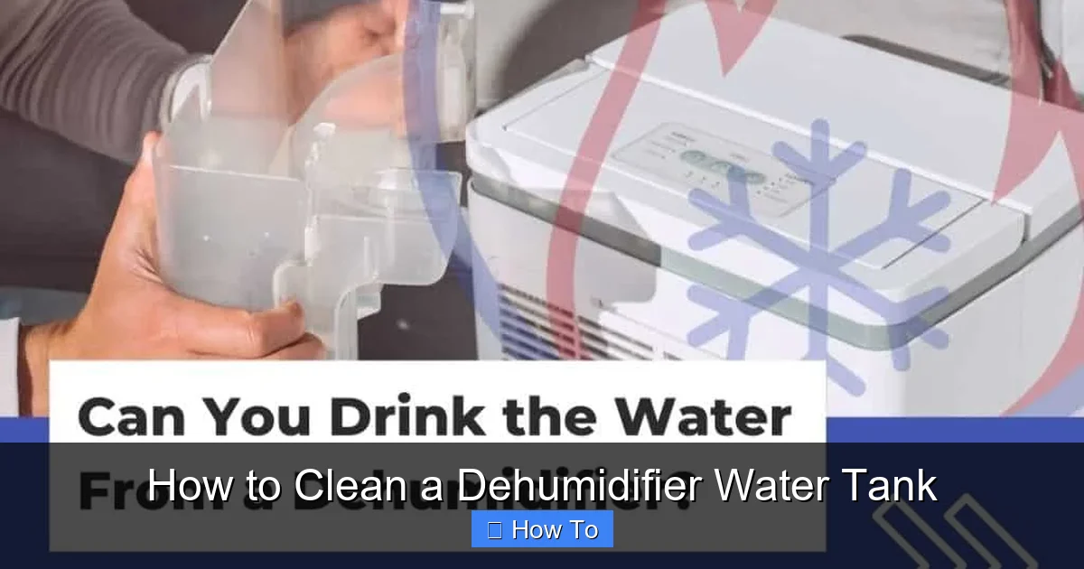 How to Clean a Dehumidifier Water Tank