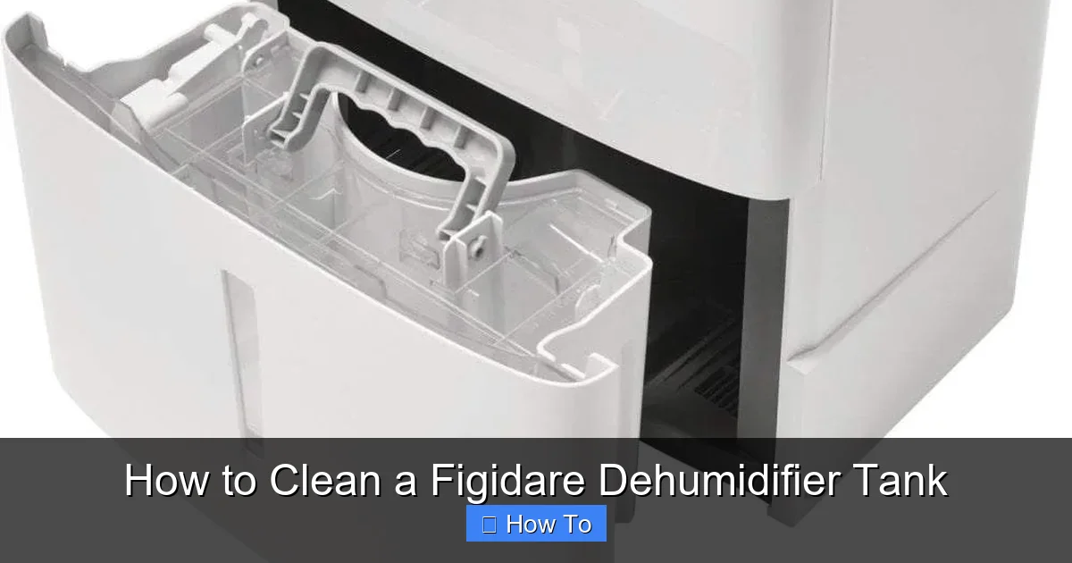 How to Clean a Figidare Dehumidifier Tank