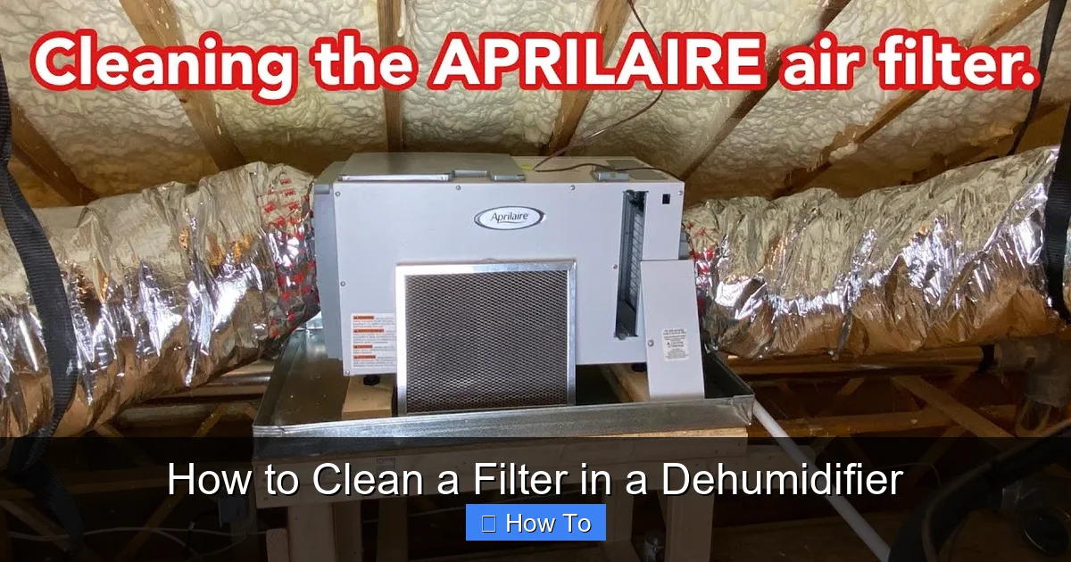 How to Clean a Filter in a Dehumidifier