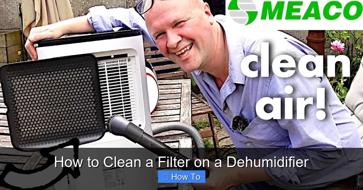 How to Clean a Filter on a Dehumidifier