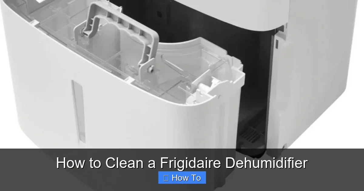 How to Clean a Frigidaire Dehumidifier