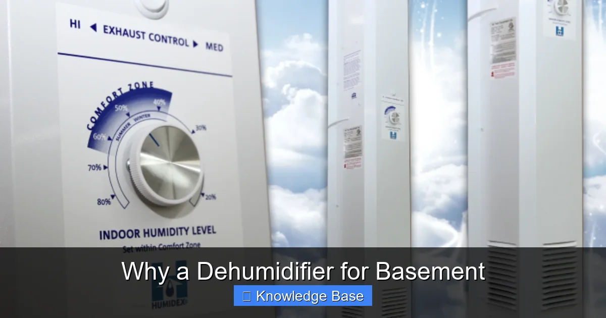 Why a Dehumidifier for Basement