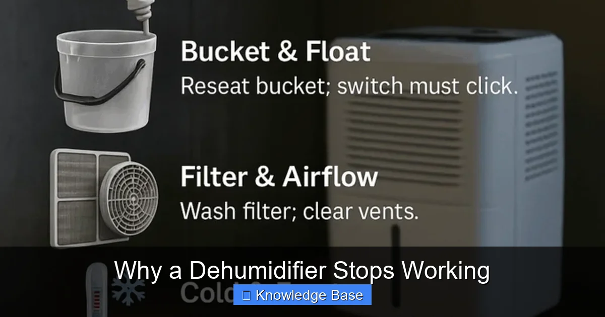 Why a Dehumidifier Stops Working