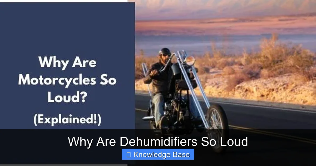Why Are Dehumidifiers So Loud
