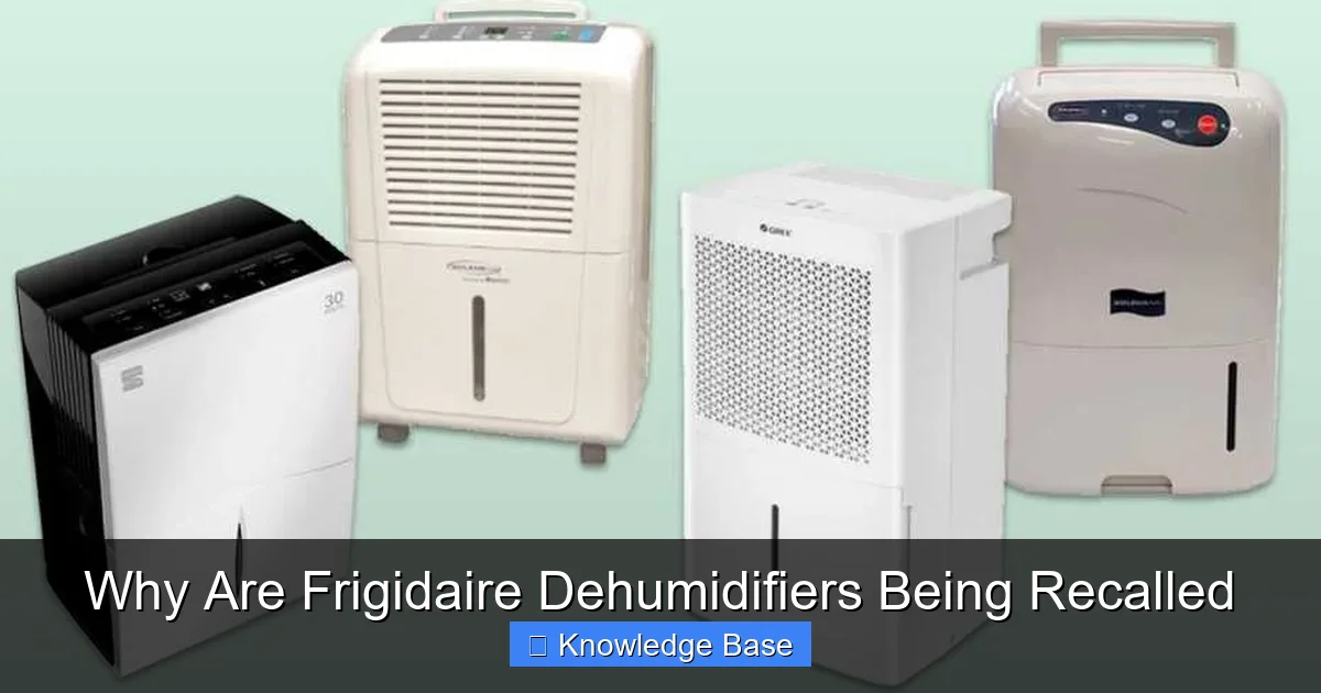 Why Are Frigidaire Dehumidifiers Being Recalled