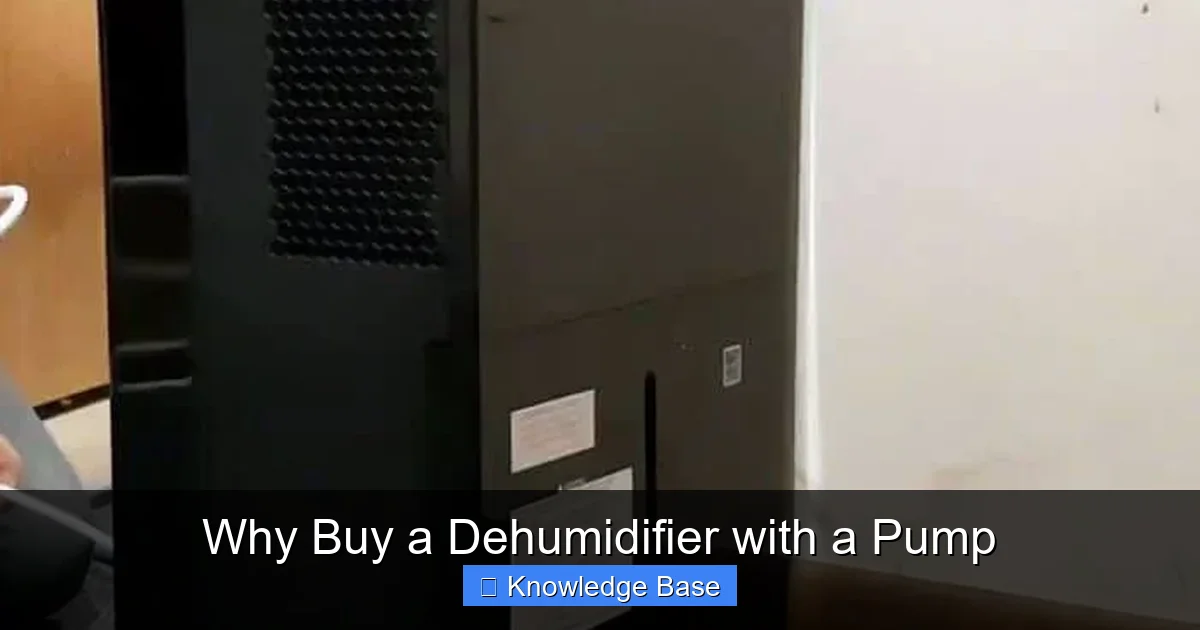 Why Buy a Dehumidifier with a Pump