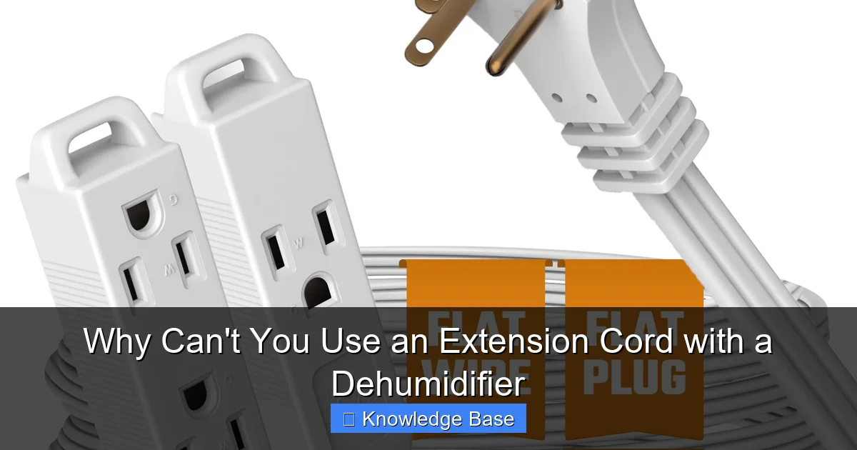 Why Can't You Use an Extension Cord with a Dehumidifier