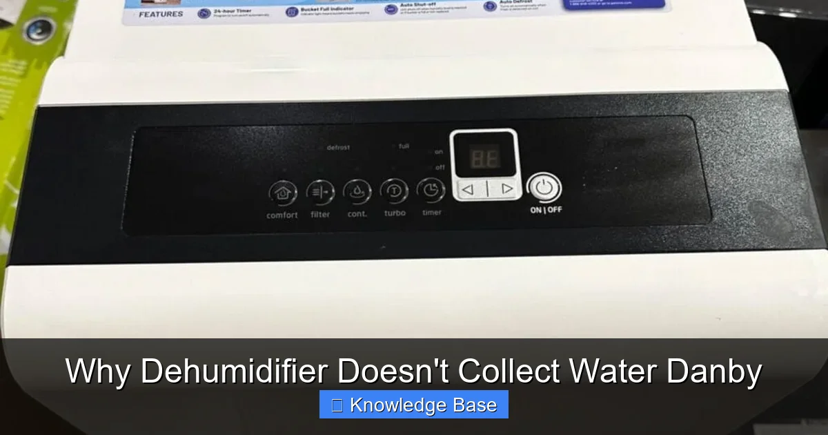 Why Dehumidifier Doesn't Collect Water Danby