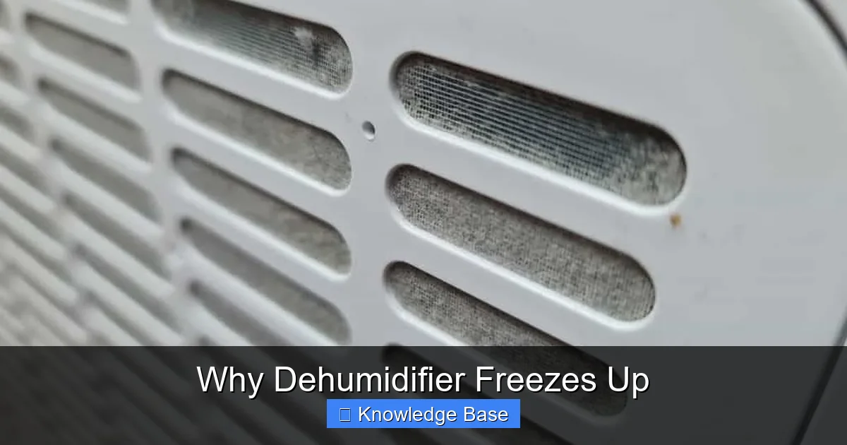 Why Dehumidifier Freezes Up