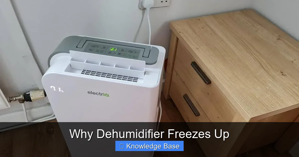 Why Dehumidifier Freezes Up