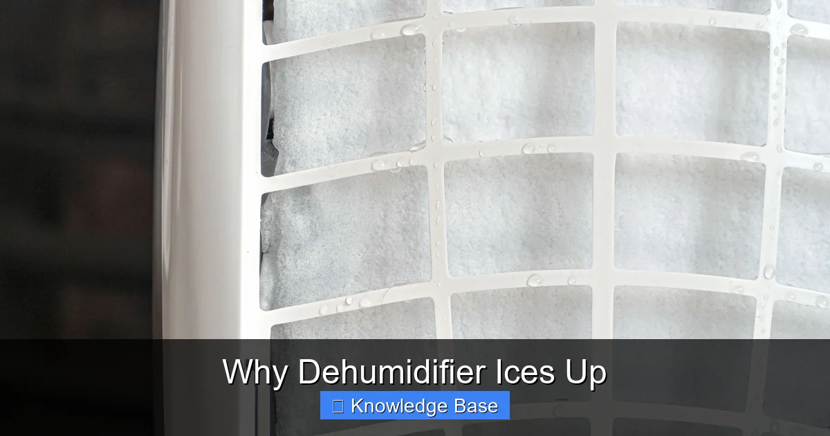 Why Dehumidifier Ices Up