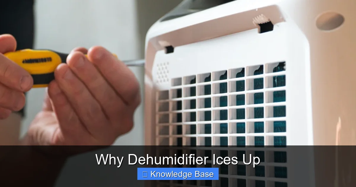 Why Dehumidifier Ices Up
