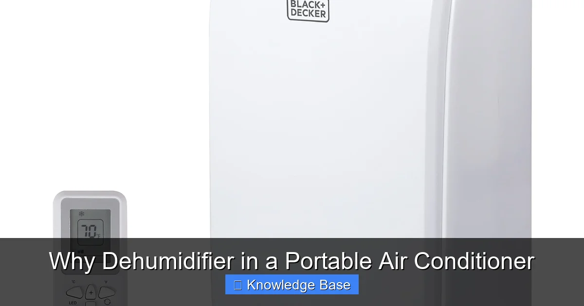 Why Dehumidifier in a Portable Air Conditioner