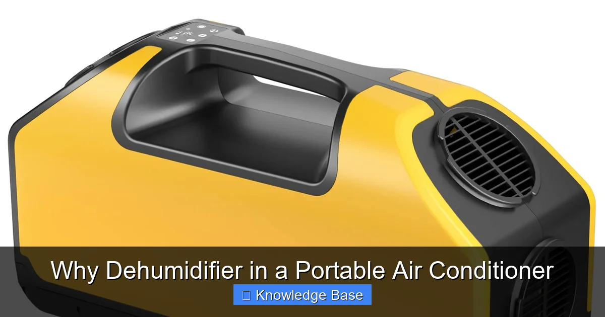 Why Dehumidifier in a Portable Air Conditioner
