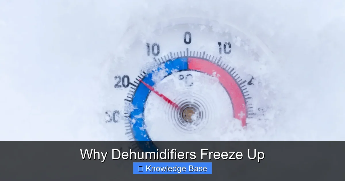 Why Dehumidifiers Freeze Up
