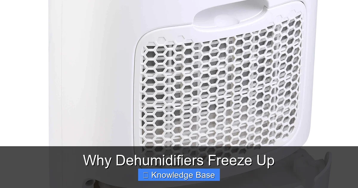 Why Dehumidifiers Freeze Up