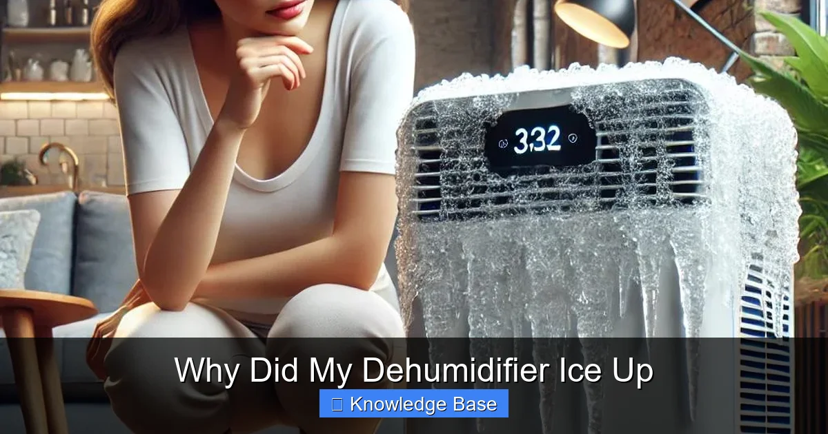 Why Did My Dehumidifier Ice Up