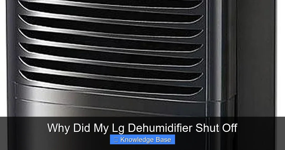 Why Did My Lg Dehumidifier Shut Off
