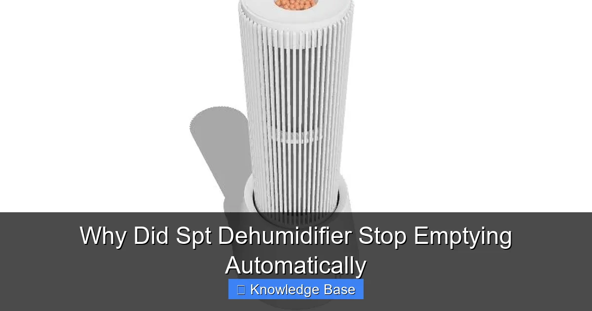 Why Did Spt Dehumidifier Stop Emptying Automatically